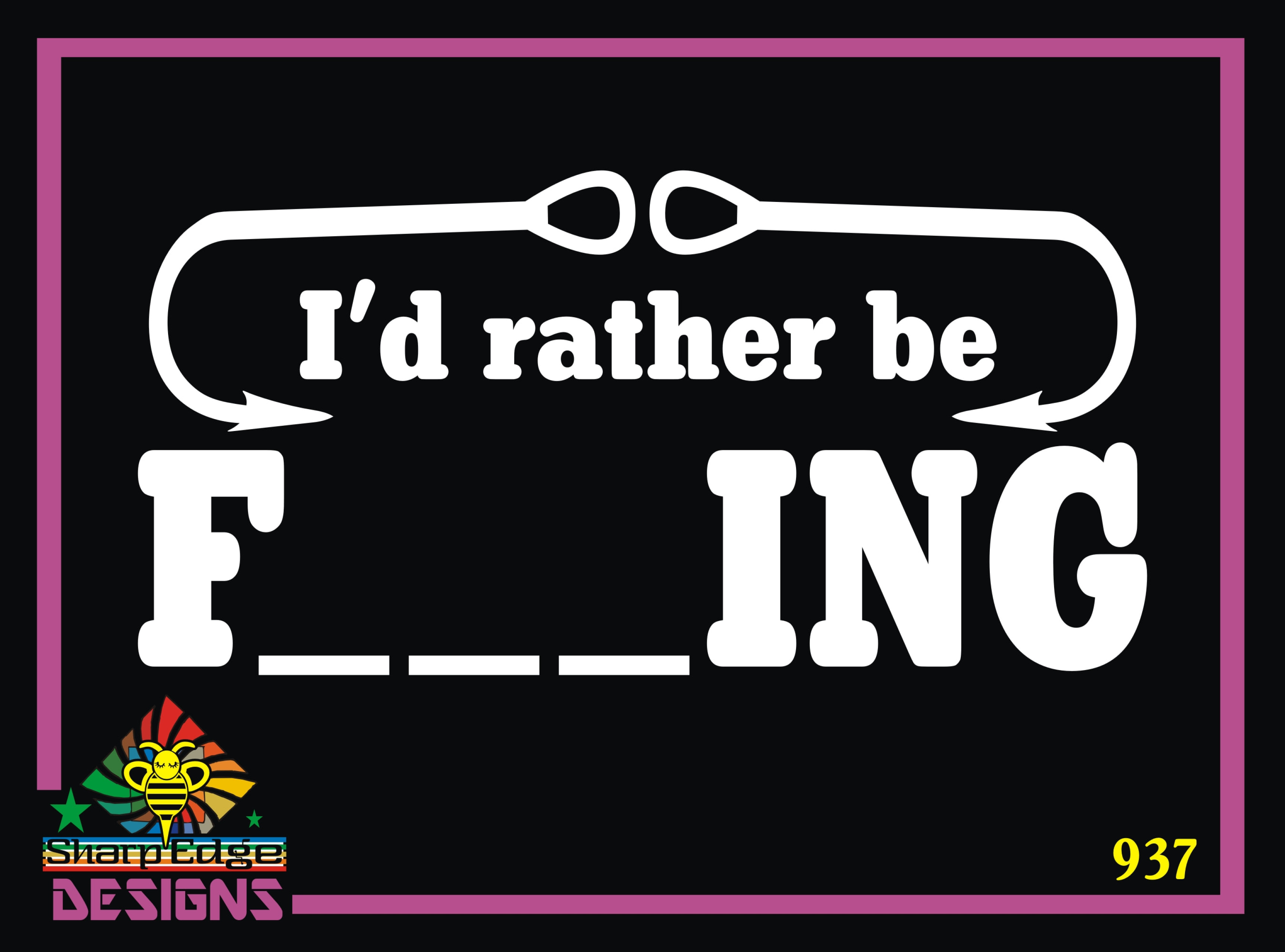 I D Rather Be F Ing Vinyl Decal